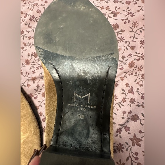 Suede Marc Fisher Ankle Boots - Picture 4 of 4
